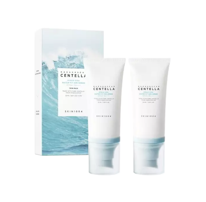 Madagascar Centella Hyalu-Cica Water-Fit Sun Serum SPF50+ PA++++ Twin Pack